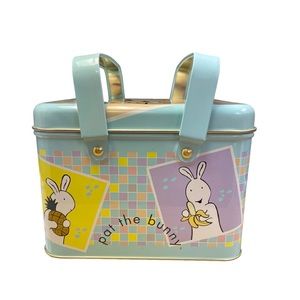PAT The Bunny Tin Box With Handles 1999 Golden Books